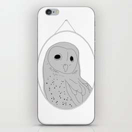 The wall of one conceited owl iPhone Skin