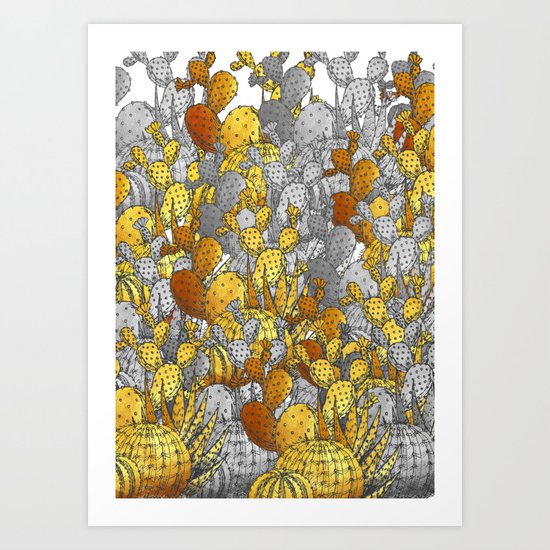 Metallic Desert Art Print