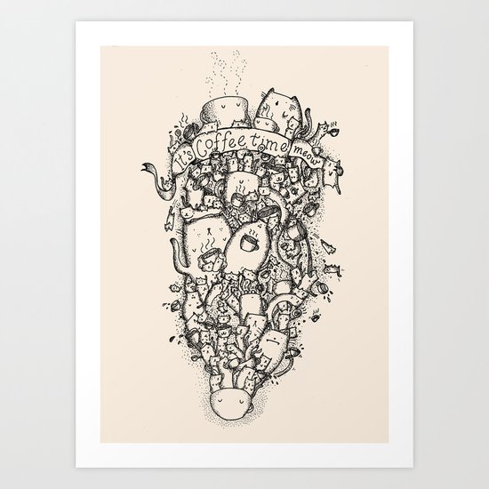 Coffee time! Art Print