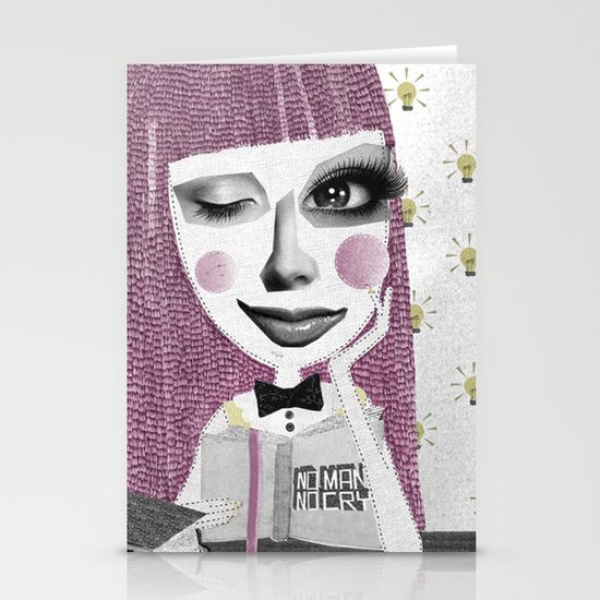I think therefore I am... single Stationery Cards