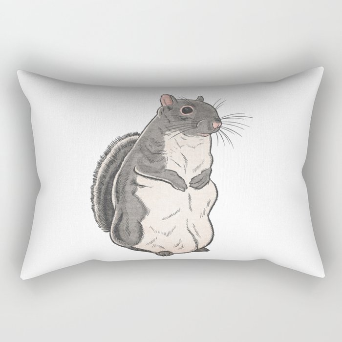 Little Thumbelina Girl: Meerkat Squirrel Rectangular Pillow