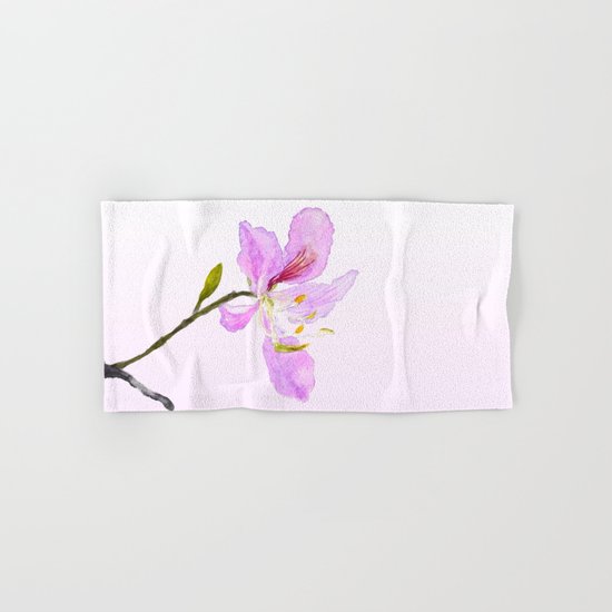 purple Buahinia Hand & Bath Towel