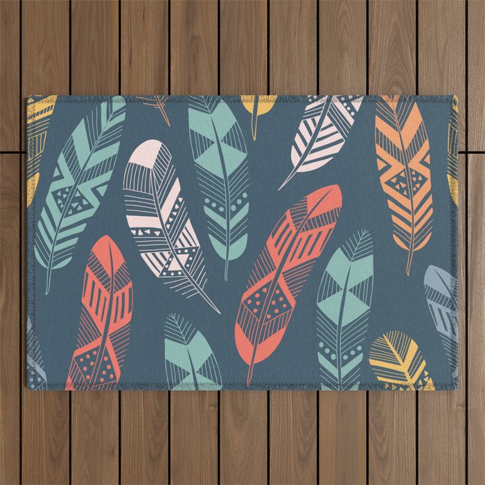 Feathers Outdoor Rug