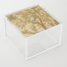 Antique 18th Century Gold Chinoiserie Garden Fresco Acrylic Box