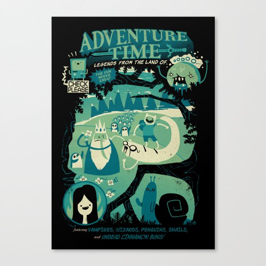 Legends from the Land of Ooo Canvas Print
