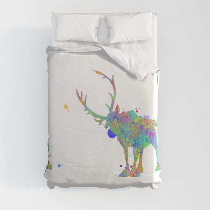 Olaf and Sven Duvet Cover