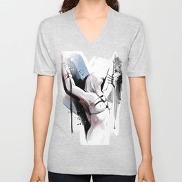 Portrait Painting V Neck T Shirts To Match Your Personal Style
