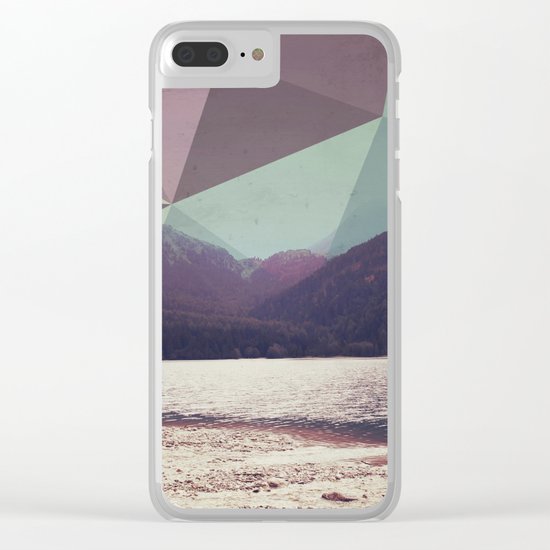 Autumnal Mountains Clear iPhone Case