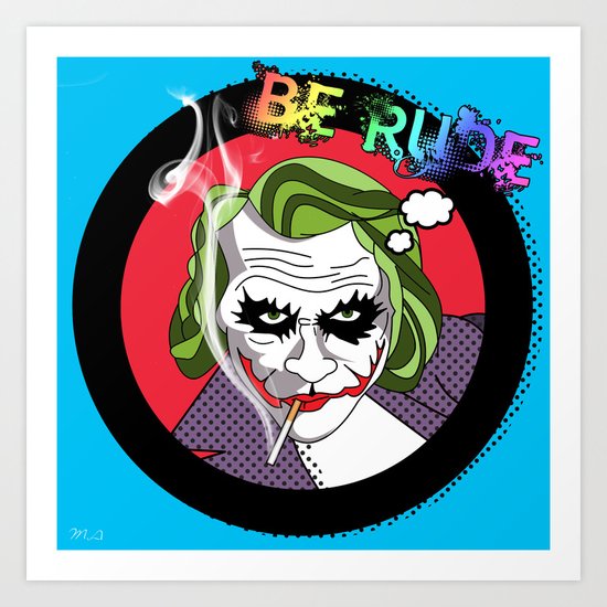 the joker Art Print