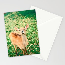 Hello Deer - Realistic Deer Drawing Stationery Card