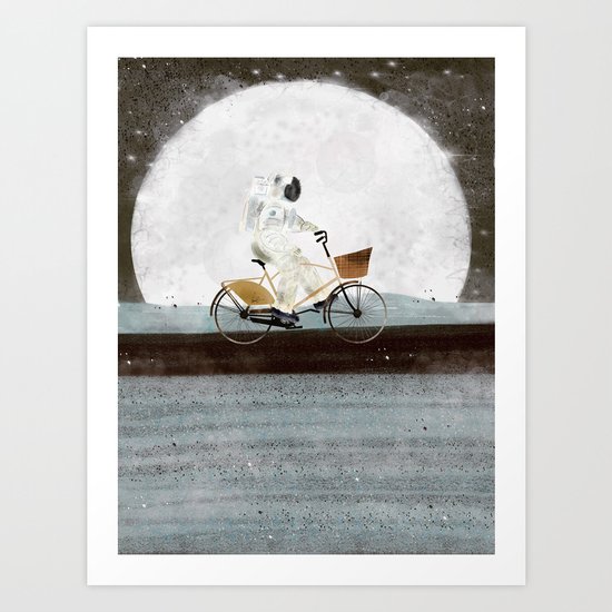 shopping for astronauts Art Print