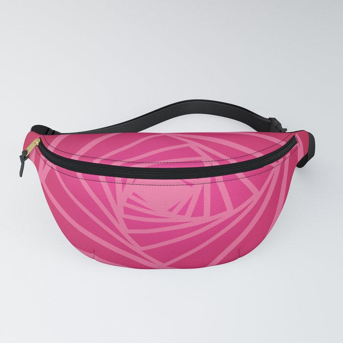 Pink & Red Color Psychedelic Design Fanny Pack