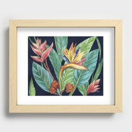 Bird of Paradise Recessed Framed Print