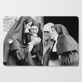 Smoking Nuns Vintage Photo -Smoking Nuns Cutting Board