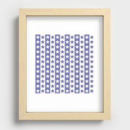 Stars & Stripes - Very Peri Pantone Colour Of The Year Recessed Framed Print