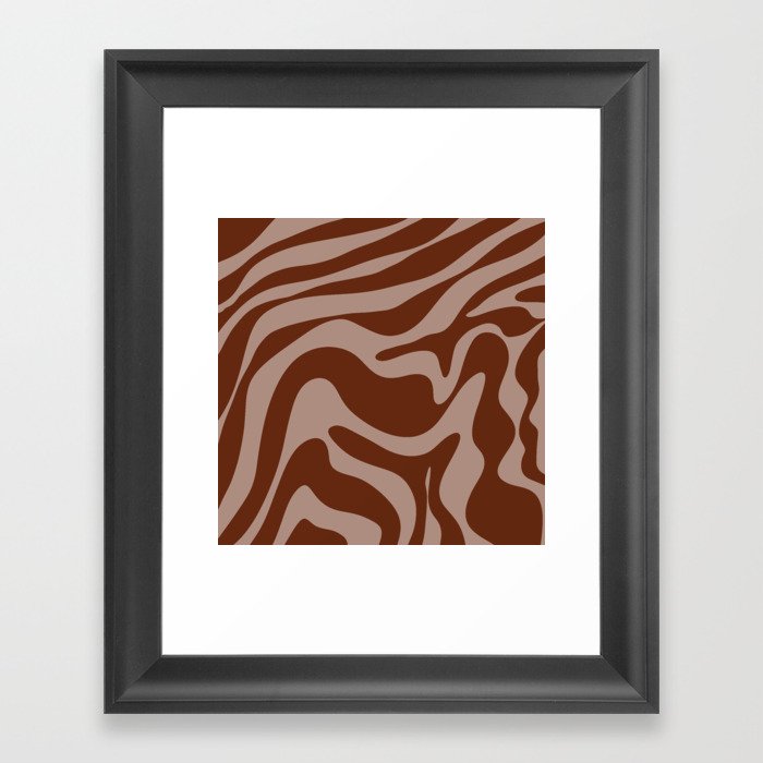 26 Abstract Liquid Swirly Shapes 220802 Valourine Digital Design  Framed Art Print