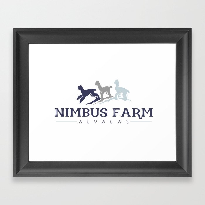 Nimbus Farm Alpacas LLC Logo Framed Art Print