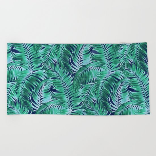Palm leaves III Beach Towel