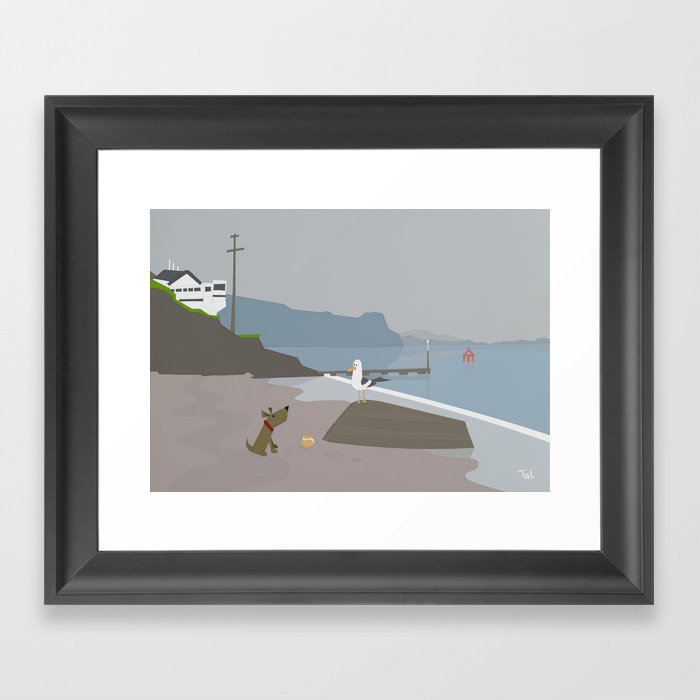 Dog And Bird Boat Beach Wall Art Nursery Decor Dog And Bird Boat Beach Wall Art Nursery Decor