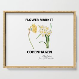 Vintage Flower Market Copenhagen ,Daffodils Serving Tray
