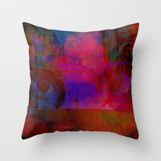 paris by night Throw Pillow
