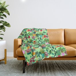 HAPPY HOUSEPLANTS 2 Throw Blanket