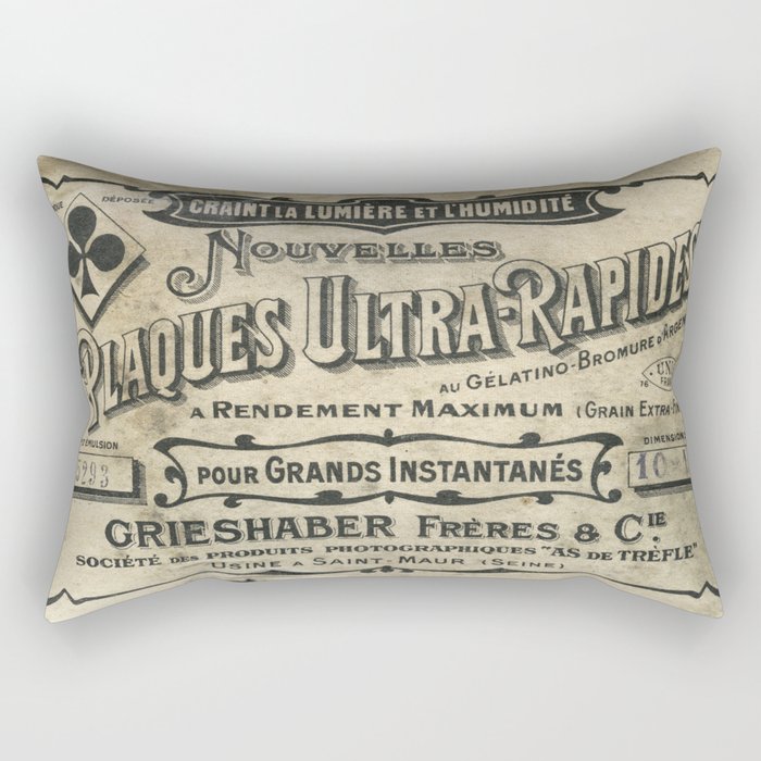Plaques Ultra Rapides Rectangular Pillow