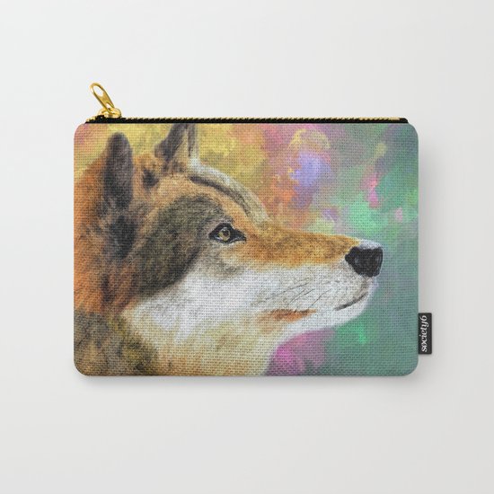 Abstract Wolf Painting Carry-All Pouch