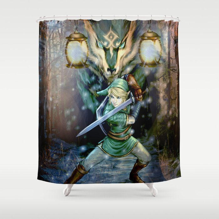 Legend Of Zelda Shower Curtain By Artj Society6 Legend Of Zelda Shower Curtain