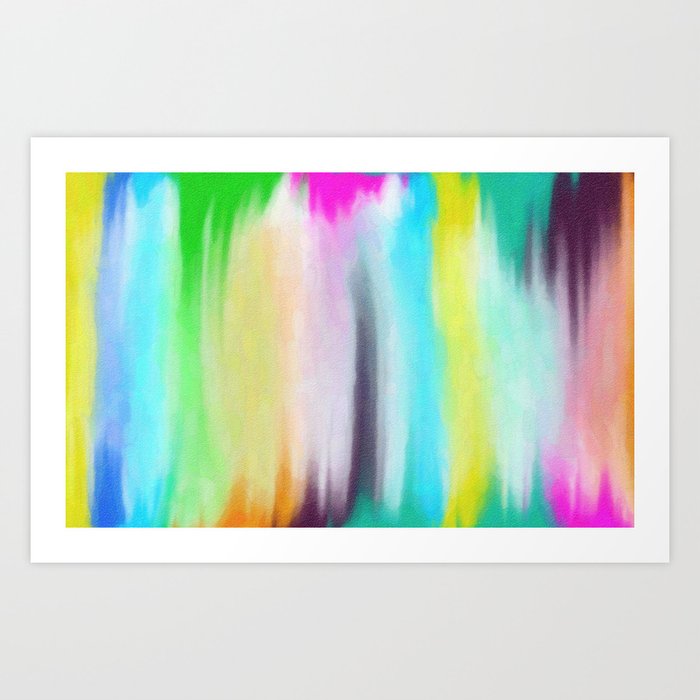 Serene Colors Abstract Painting Art Print By Asarstudios Society6