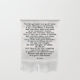 The Guest House 2 #poem #inspirational Wall Hanging