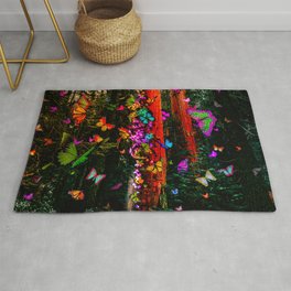 Last of the Forest Flowers Area & Throw Rug