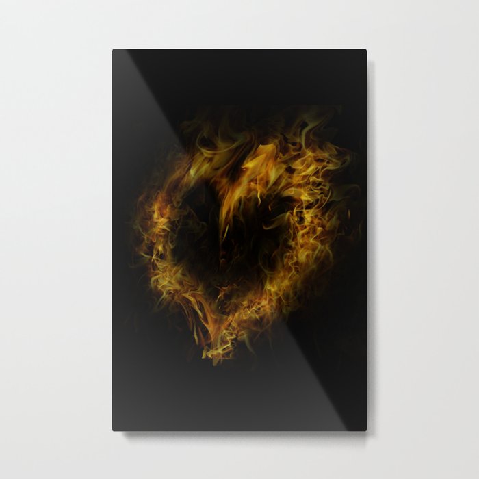 Heart of fire Metal Print