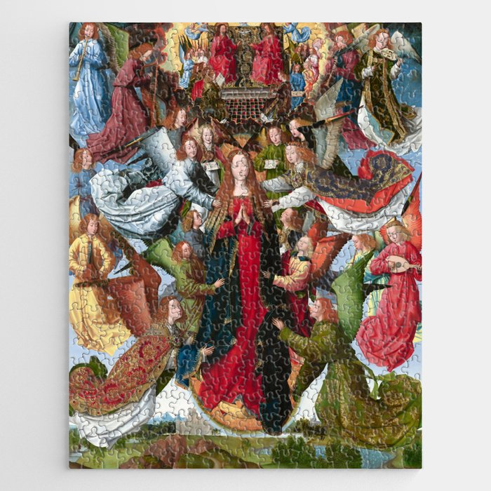 Mary, Queen of Heaven 15th Century Painting Jigsaw Puzzle