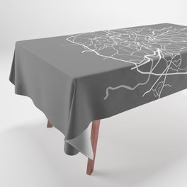Rome city gray map Tablecloth