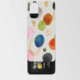 Abstract Pebble Gold Watercolor Art Android Card Case