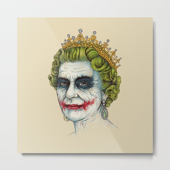 God Save the Villain! Metal Print