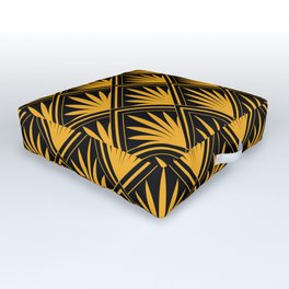 Scandalous Flirtations! 24-Karat Gold Art Deco Pattern Outdoor Floor Cushion | 24 Kartdeco, Artdecogold, Artdecomotif, Graphicdesign, 24 Karatartdeco, Goldartdeco, 24 Karatgolddeco, Artdecopattern, Artdecoprints 