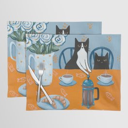Cats and a French Press Placemat