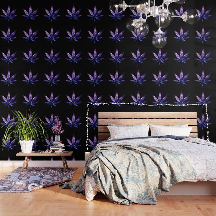 Weed High Times Purple Blue Galaxy Wallpaper By Highvibrations