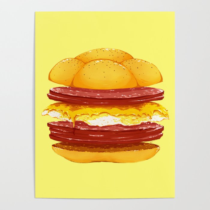 Pork Roll, Egg, & Cheese Poster
