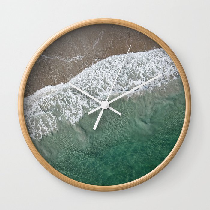Wrightsville Beach Waves Wall Clock