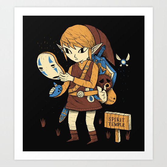 you got the no face mask! Art Print