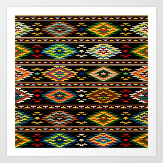American Indian seamless pattern Art Print