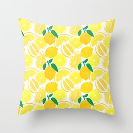Lemon Harvest Throw Pillow