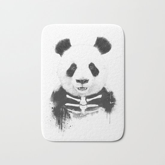 Zombie panda Bath Mat
