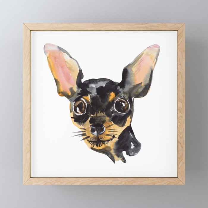 Chihuahua Framed Mini Art Print
