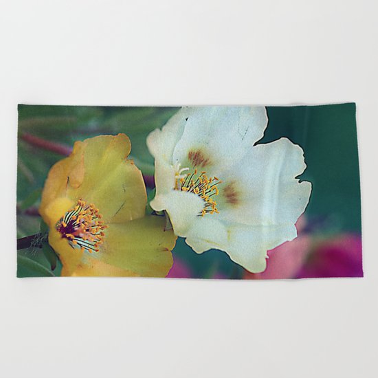 Flower duo Beach Towel