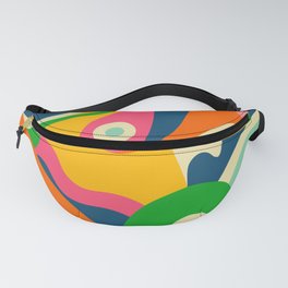 Colorful Mid Century Abstract  Fanny Pack