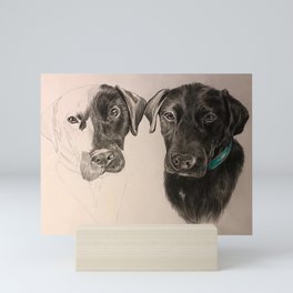 The twins dog Mini Art Print
